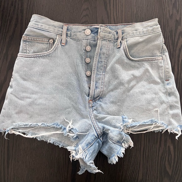 Agolde Parker Vintage Cut-Off Shorts - Picture 1 of 7